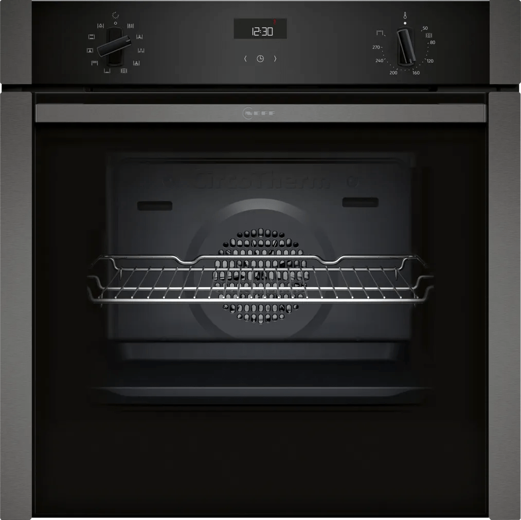 Neff B3ACE4HG0B N 50 Slide & Hide Single Oven Graphite - Araco Interiors