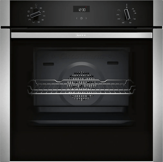 Neff B3ACE4HN0B N 50 Slide & Hide Single Oven Black - Araco Interiors