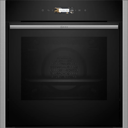 Neff B54CR71N0B N 70 Slide & Hide Pyrolytic Single Oven Black - Araco Interiors