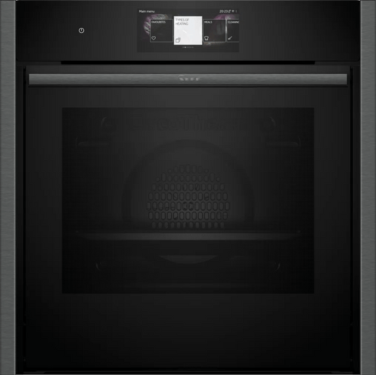 Neff B64CT73G0B N 90 Slide & Hide Pyrolytic Single Oven Graphite - Araco Interiors