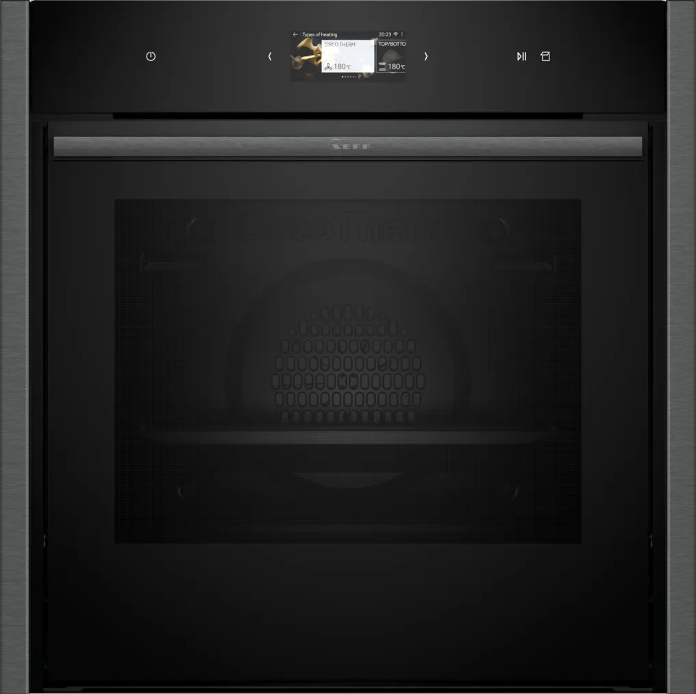 Neff B64VS71G0B N 90 Slide & Hide Pyrolytic Single Oven Graphite - Araco Interiors