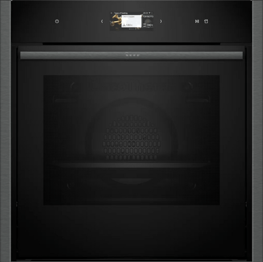 Neff B64VS71G0B N 90 Slide & Hide Pyrolytic Single Oven Graphite - Araco Interiors