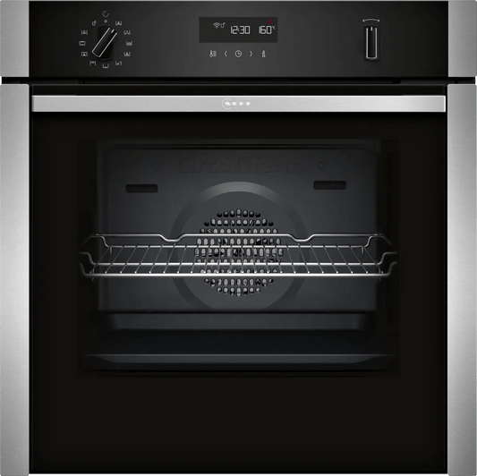 Neff B6ACH7HH0B N 50 Slide & Hide Pyrolytic Single Oven Black - Araco Interiors