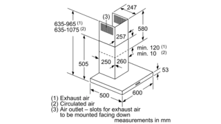 Neff D62BBC0S0B N 30 60cm Box Hood Black - Araco Interiors