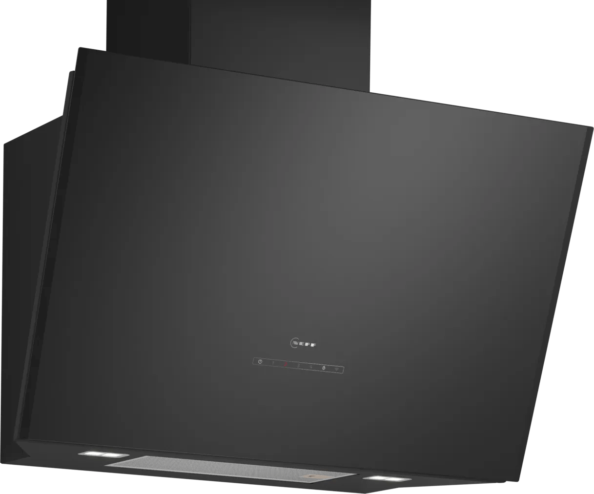 Neff D88IAN2S0B N 70 80cm Angled Glass Hood Black Glass - Araco Interiors