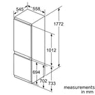 Neff KI6863FE0G N 70 177x56 60/40 Fridge Freezer - Araco Interiors