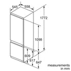Neff KI6873FE0G N 70 177x56 70/30 Fridge Freezer - Araco Interiors