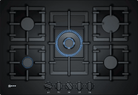 Neff T27CS59S0 N 70 75cm Gas Hob Black Glass - Araco Interiors