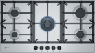 Neff T29DS69N0 N 70 90cm Gas Hob Stainless Steel - Araco Interiors