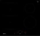 Neff T56FHS1L0 N 70 60cm Flex Induction Hob Black Glass - Araco Interiors