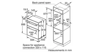 Neff U1ACE2HG0B N 50 Double Oven Graphite - Araco Interiors