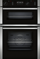 Neff U2ACM7HH0B N 50 Pyrolytic Double Oven Black - Araco Interiors