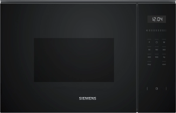 Siemens BF555LMB1B iQ500 Integrated Microwave Black - Araco Interiors