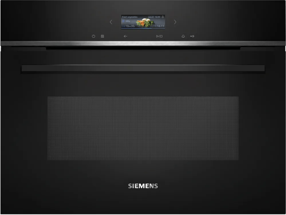 Siemens CE732GXB1B iQ700 Compact45 Integrated Microwave Black - Araco Interiors