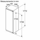 Siemens KI81RVFE0G iQ300 177x54 Fridge - Araco Interiors