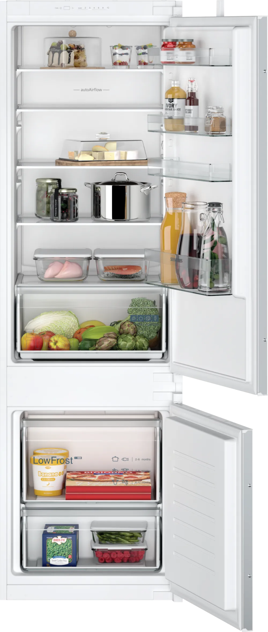 Siemens KI87VNSE0G iQ100 177x54 70/30 Fridge Freezer - Araco Interiors