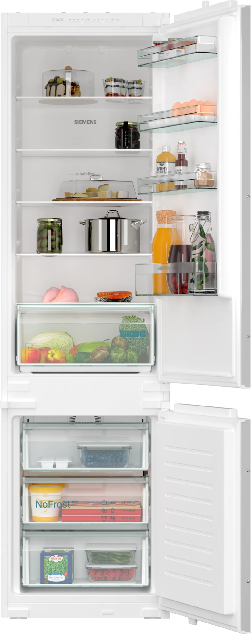 Siemens KI96NNSE0 iQ100 193.5x54 XL 60/40 Fridge Freezer - Araco Interiors