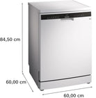 Siemens SN23EW03ME iQ300 60cm Freestanding Dishwasher White - Araco Interiors