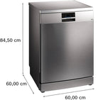 Siemens SN27TI00CE iQ700 60cm Freestanding Dishwasher Stainless Steel - Araco Interiors