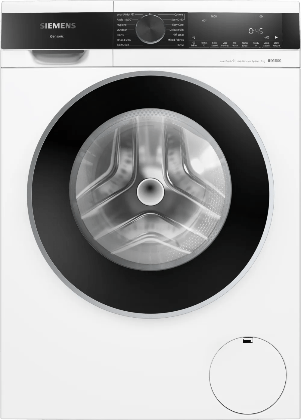 Siemens WG46G2Z1GB iQ500 9kg 1600rpm Freestanding Washing Machine White - Araco Interiors