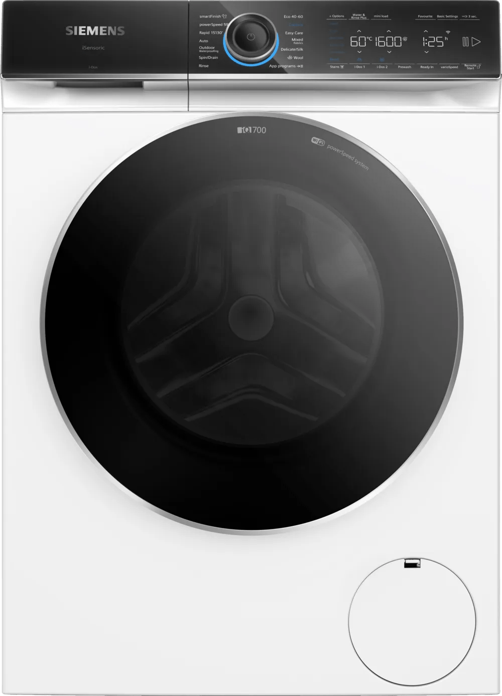 Siemens WG56B2A1GB iQ700 10kg 1600rpm Freestanding Washing Machine White - Araco Interiors