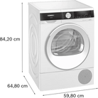 Siemens WQ45G2D2GB iQ500 Heat Pump 9kg Freestanding Tumble Dryer White - Araco Interiors