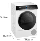 Siemens WQ46B2C9GB iQ700 Heat Pump 9kg Freestanding Tumble Dryer White - Araco Interiors