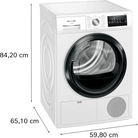 Siemens WT45N203GB iQ300 8kg Condenser Freestanding Tumble Dryer White - Araco Interiors