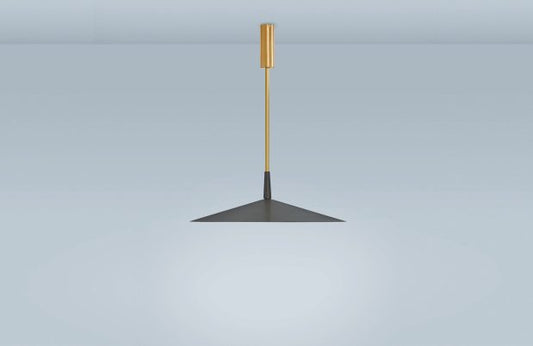 CTO Lighting Tinto - Medium - Rod - DALI-B Pendant Light bronze shade and satin brass details-0